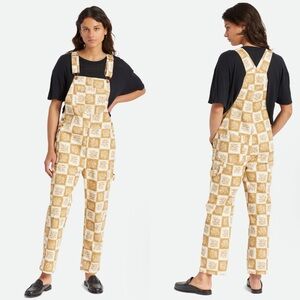 Brixton Christina Crop Overalls in Medal Bronze  size S